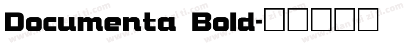Documenta Bold字体转换